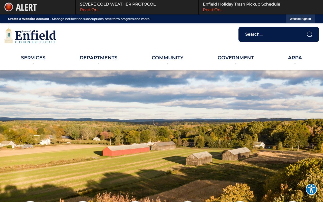 Enfield Town Website for police records information