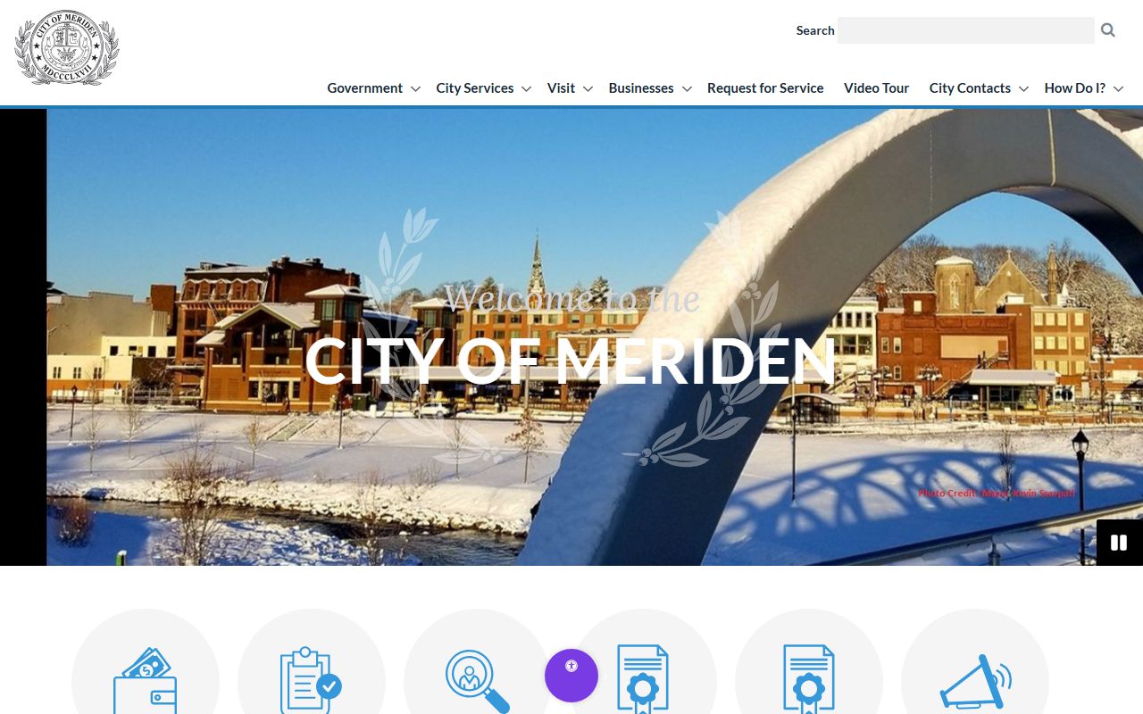 Meriden Police Department city website portal for accessing police records