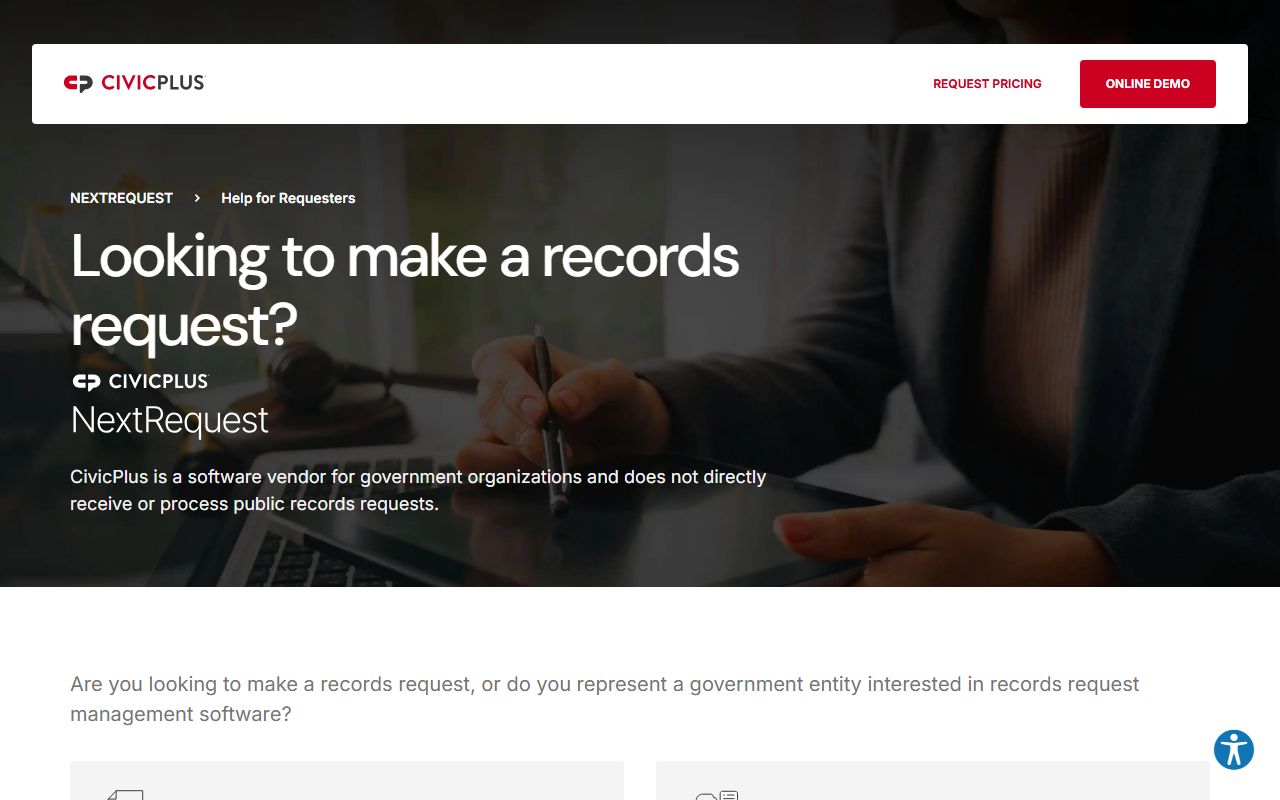New Milford FOIA portal for online records requests