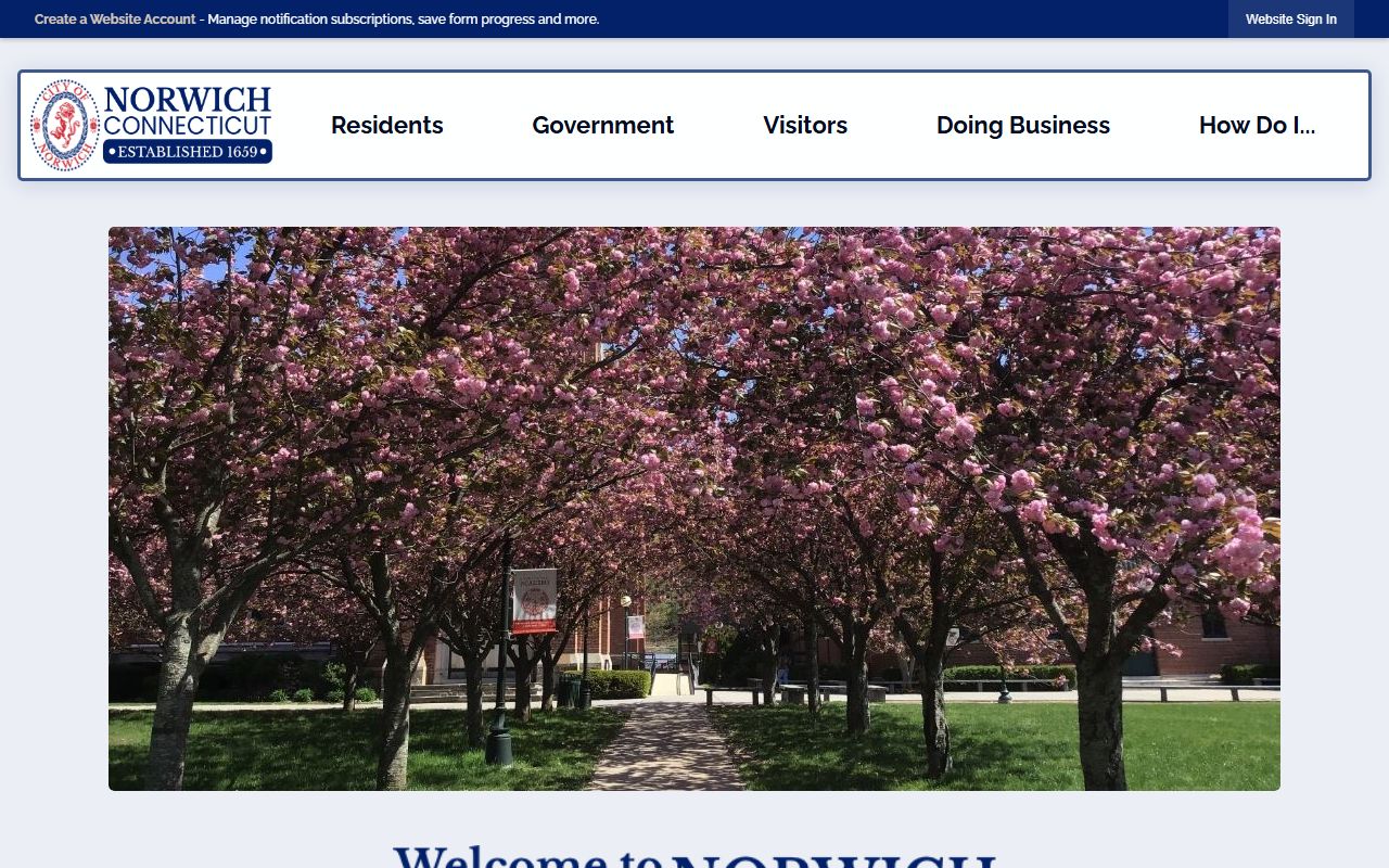 Norwich City Website for police records information