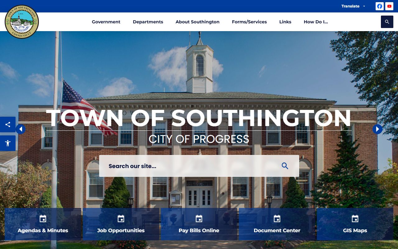 Southington Town Website for police records information