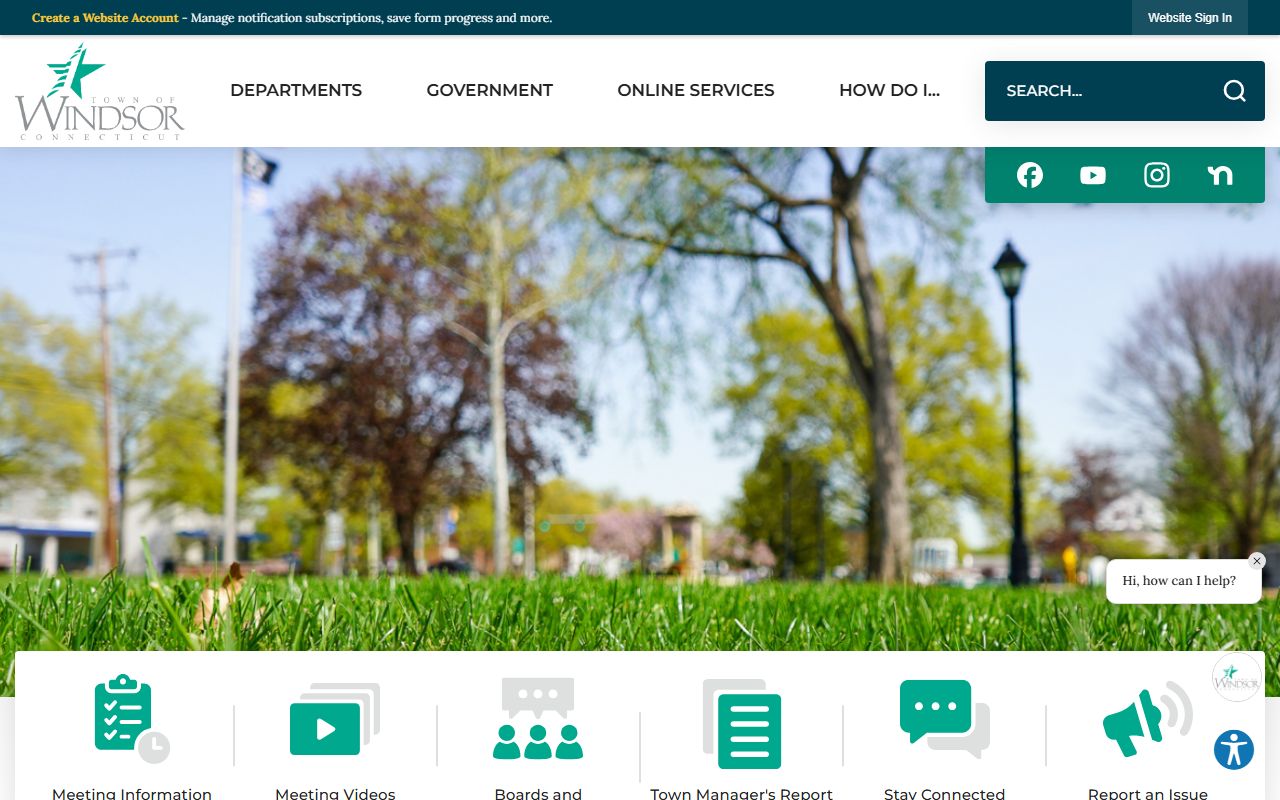 Windsor Police Department main entrance